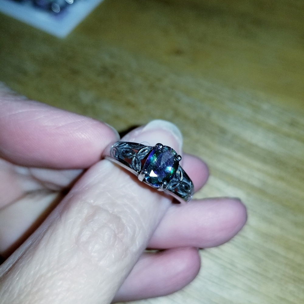 Lap created purple topaz ring